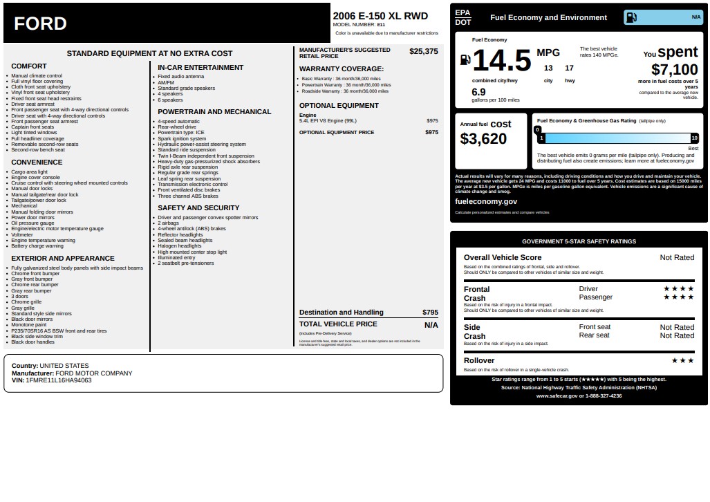 2006 Ford Econoline Wagon XL's photo